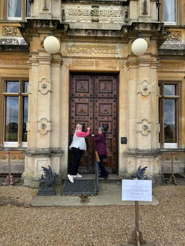 Melissa and Tracy at Downtown Abbey