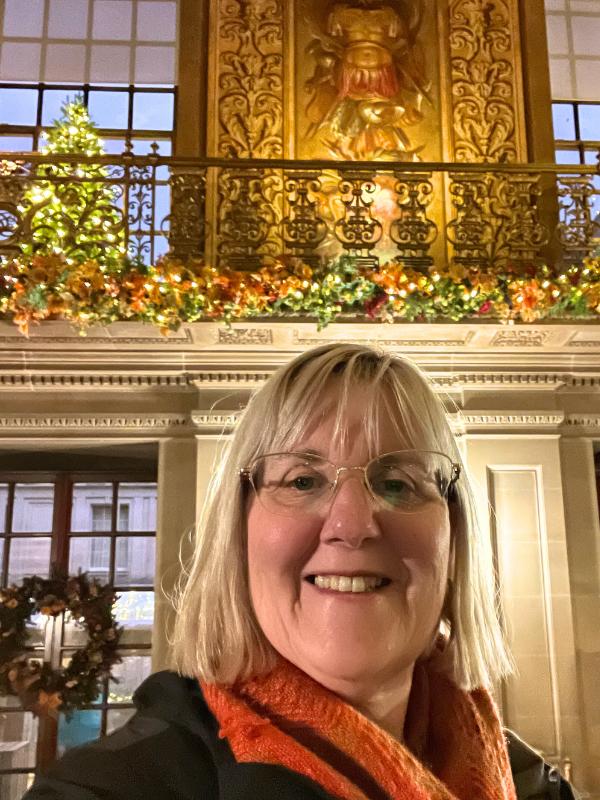Tracy at Chatsworth at Christmas