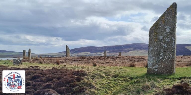 Standing stones in Orkney.