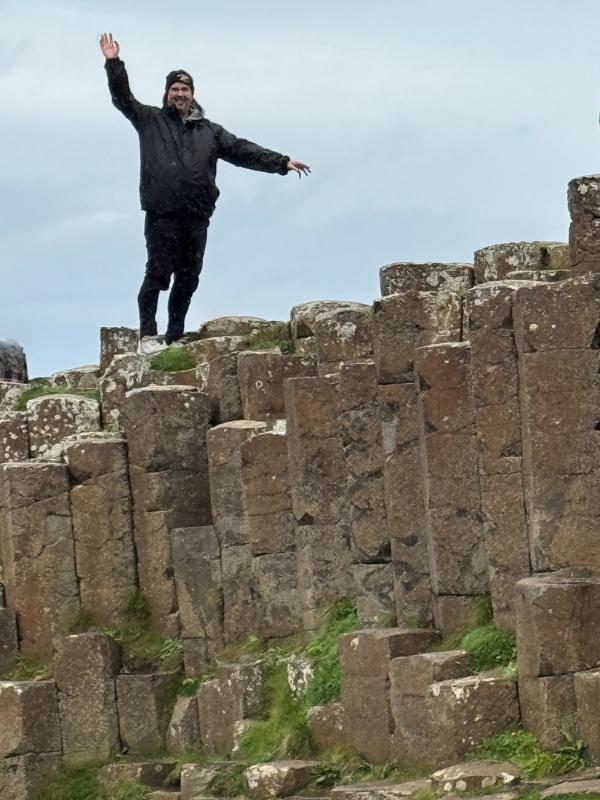 Doug at Giants Causeway
