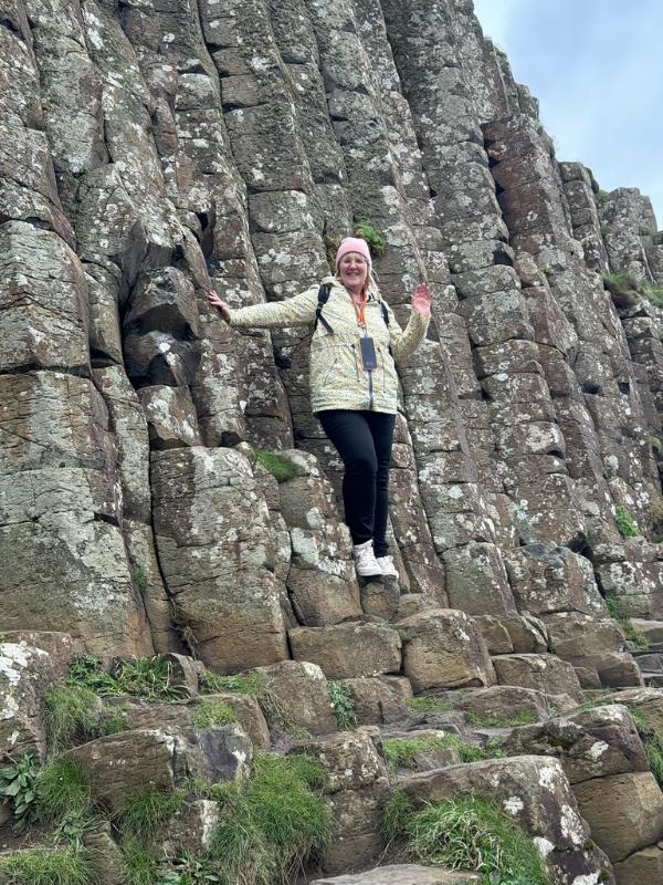 Tracy at Giants Causeway