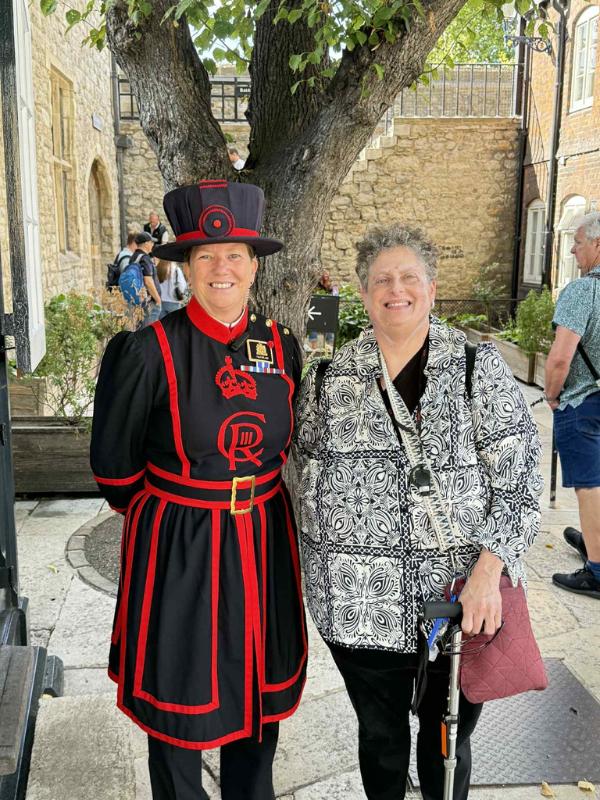 Laura Dilts with Beefeater.