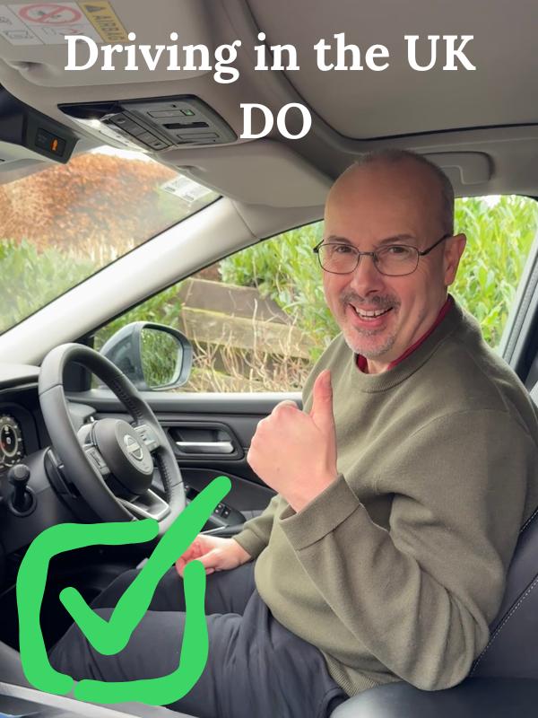 Man sitting in a car.
