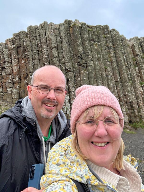 Tracy and Doug at Giant s Causeway