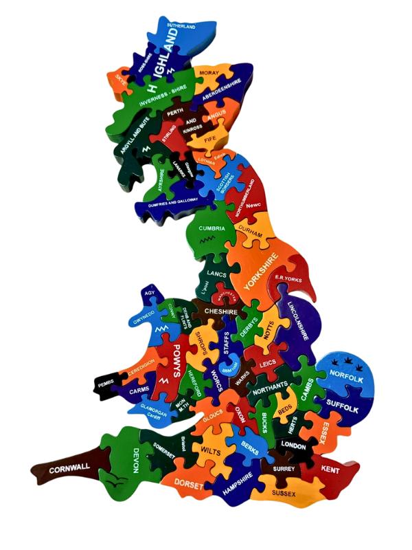 Best UK Itineraries - UK map.