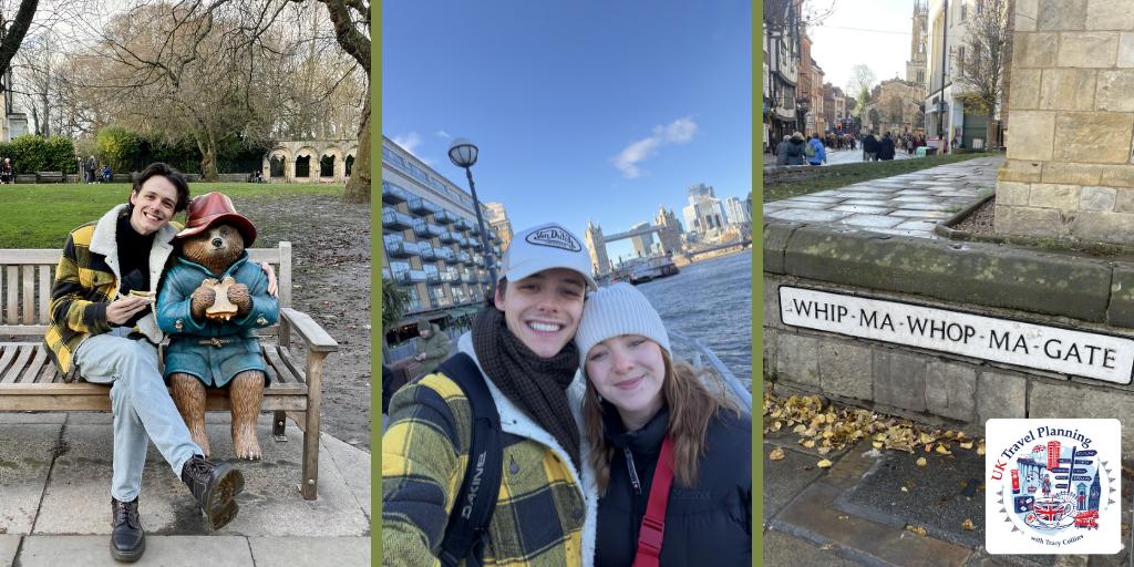 Collage of pics of UK scenes.