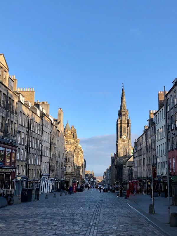 Cobbled streets on Edinburgh's Royal Mile — an accessibility challenge for wheelchair users and visitors with mobility needs