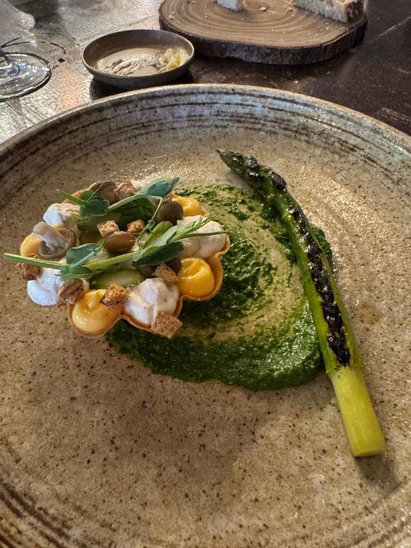 wye valley asparagus starter woodsman restaurant