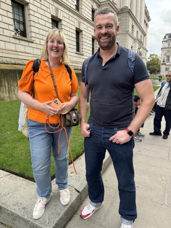 A LivTours guide leading a private small group tour in London