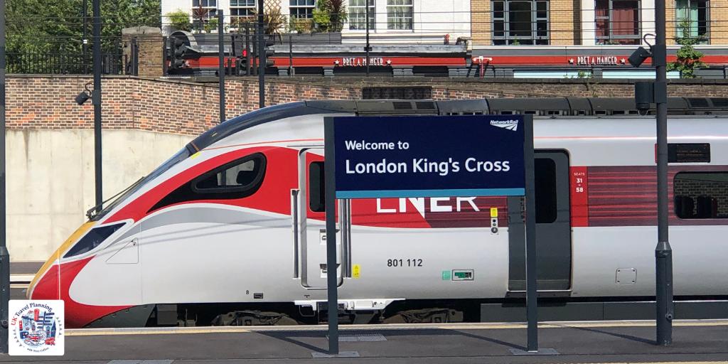 LNER train at London Kings Cross Station