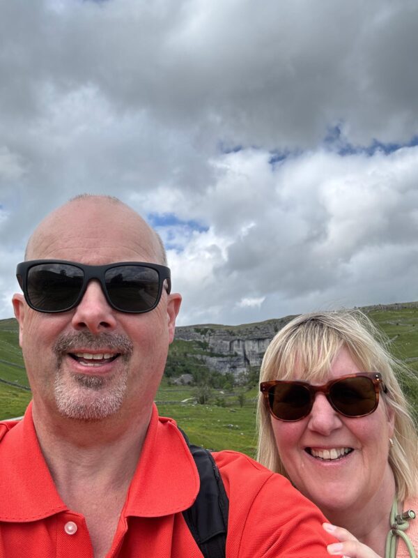 Malham Cove Tracy y Doug