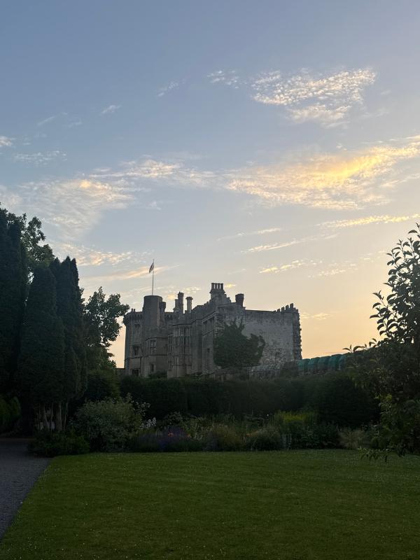 thornbury castle at sunset