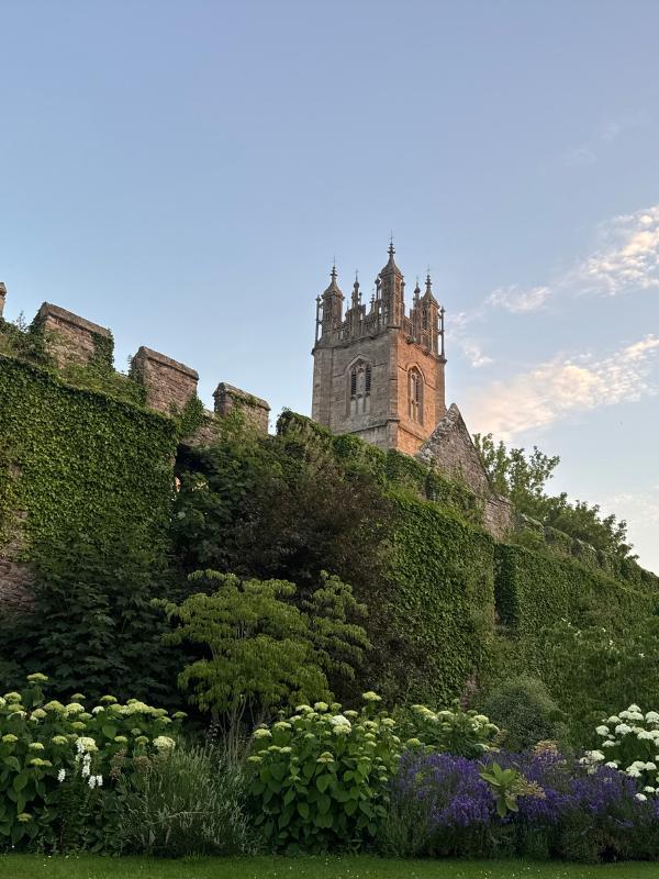 thornbury castle tower from gardens
