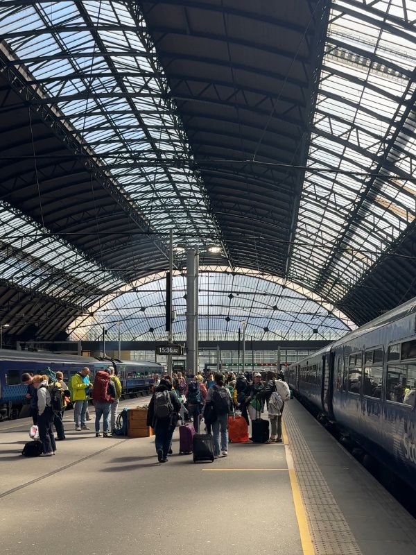 Glasgow Queen Street station, the starting point of the West Highland Line train to Mallaig