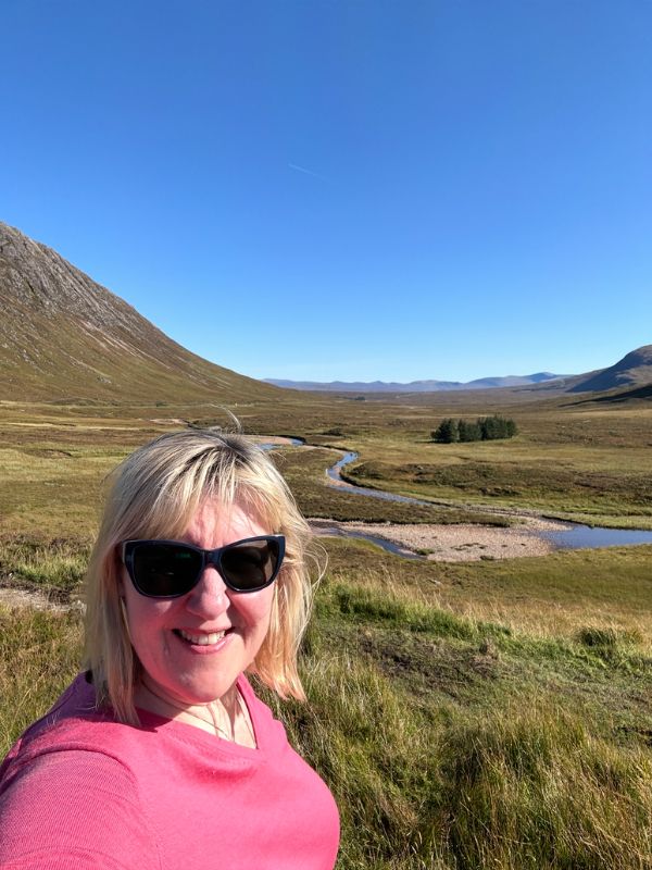 View over Corrour, the highest mainline railway station in Britain, on the Rannoch Moor stretch of the West Highland Line