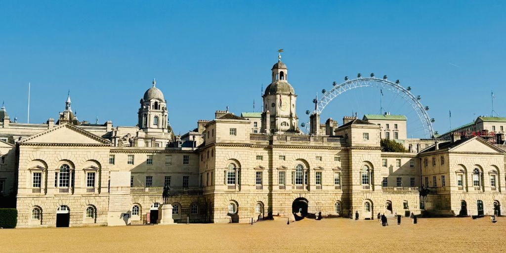 Horseguards Parade in London with the London in October