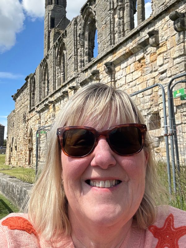 Tracy Collins at St Andrews on the Rabbie's St Andrews and Fife tour from Edinburgh