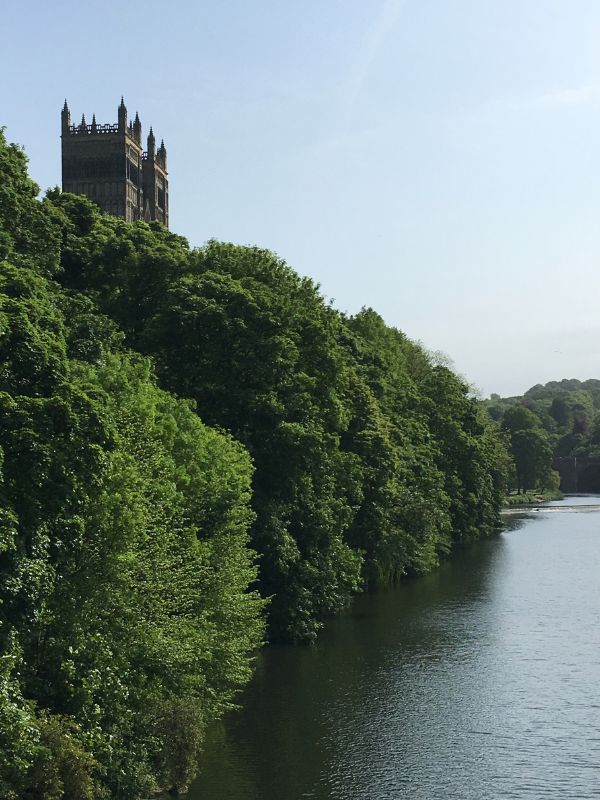 Durham Cathedral above the River Wear. 