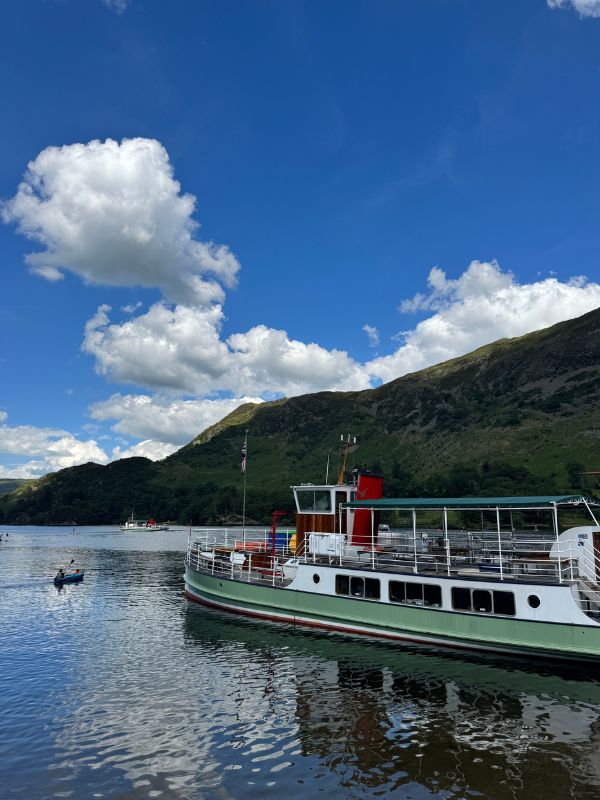 An Ullswater steamer on the lake