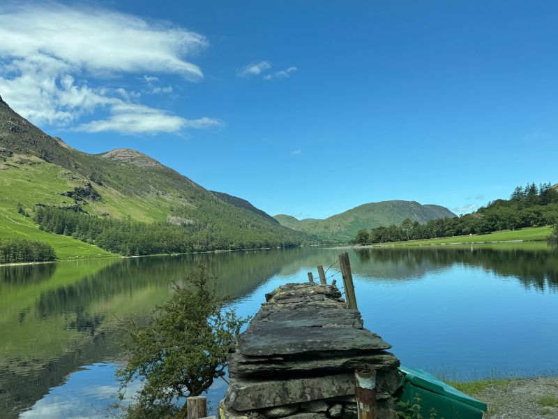 View over Buttermere from the Ten Lakes tour